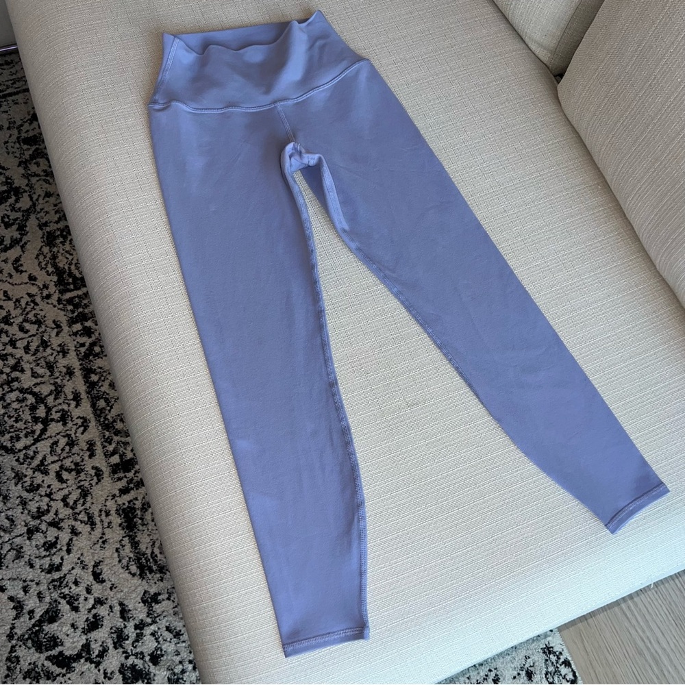ALO Yoga Purple Leggings High Waist Stretchy - Picture 3 of 7